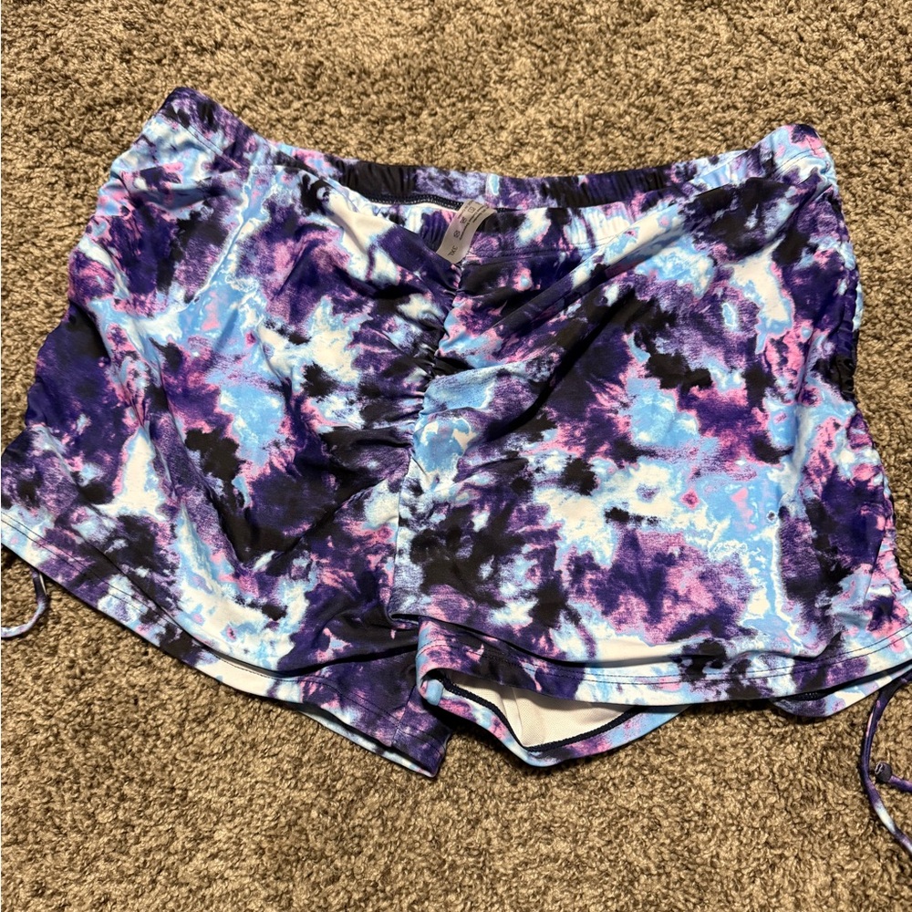 Purple and Blue Athletic Swim Shorts